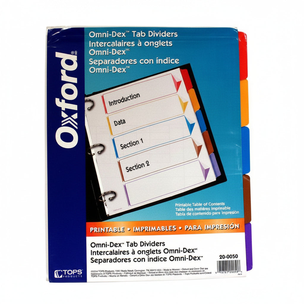 eparadores Omnidex Oxford Esselte Tamaño Carta | Colmenero