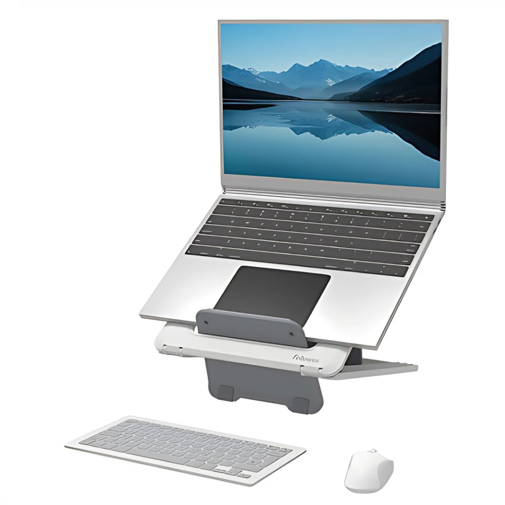 Soporte Ergonómico para Laptop Fellowes Breyta | Altura Ajustable, Blanco