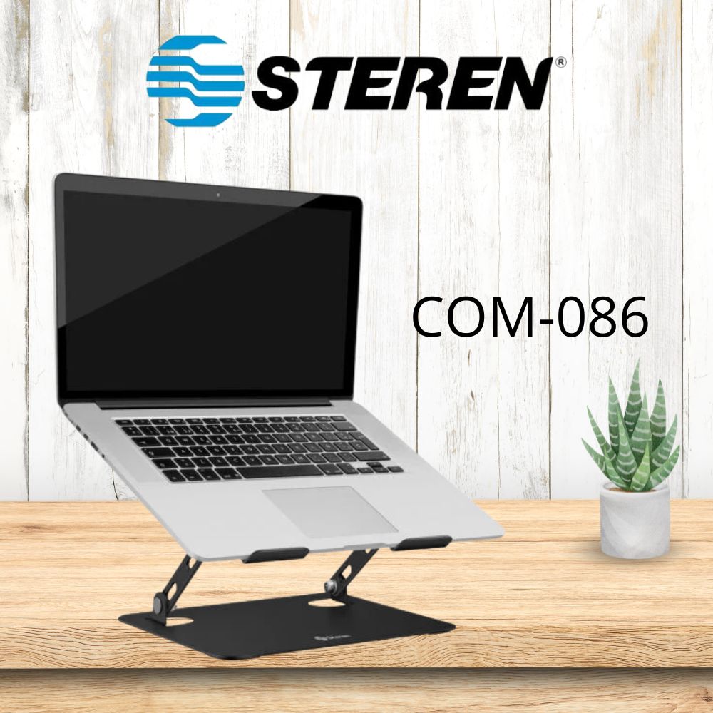 Soporte Steren para Laptop COM-086 | Ajustable, Ergonómico y Resistente