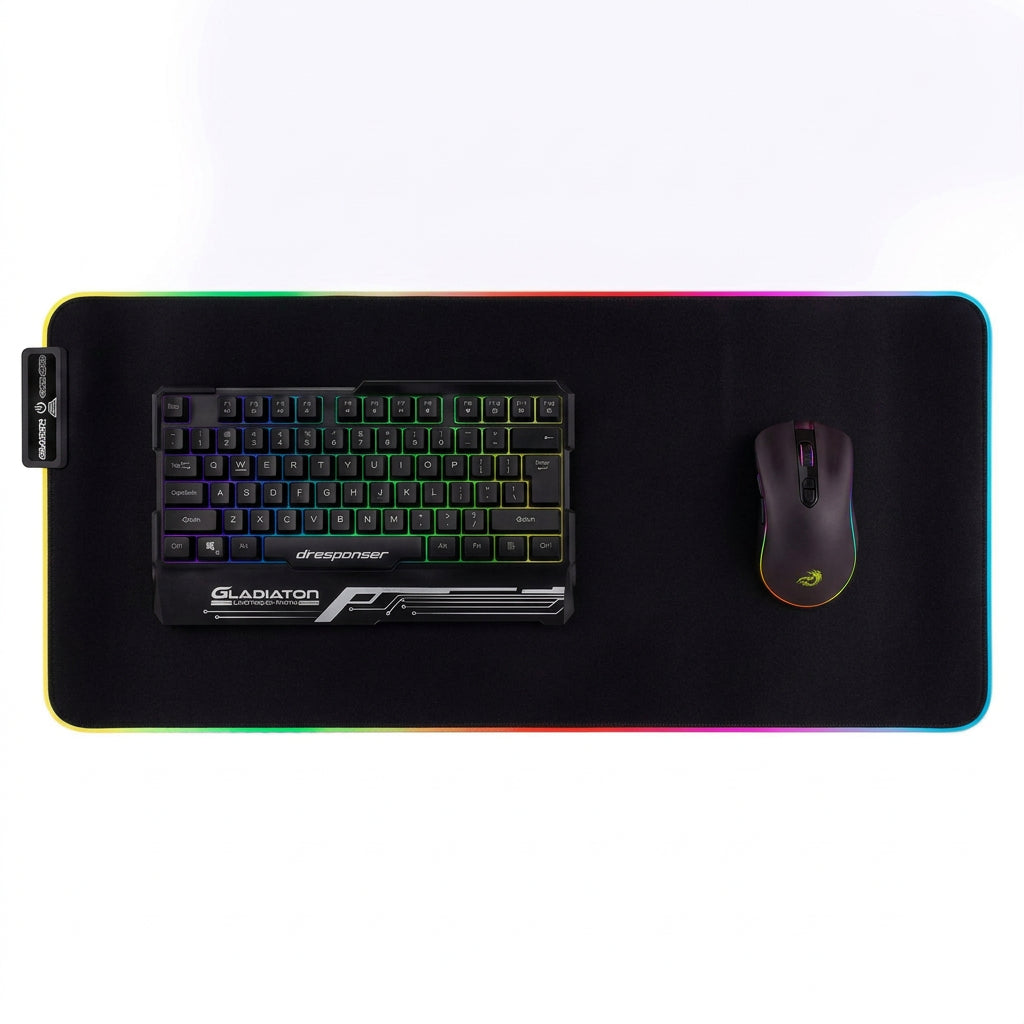 Tapete Gamer Dragon XT RGB Grande para Teclado/Mouse
