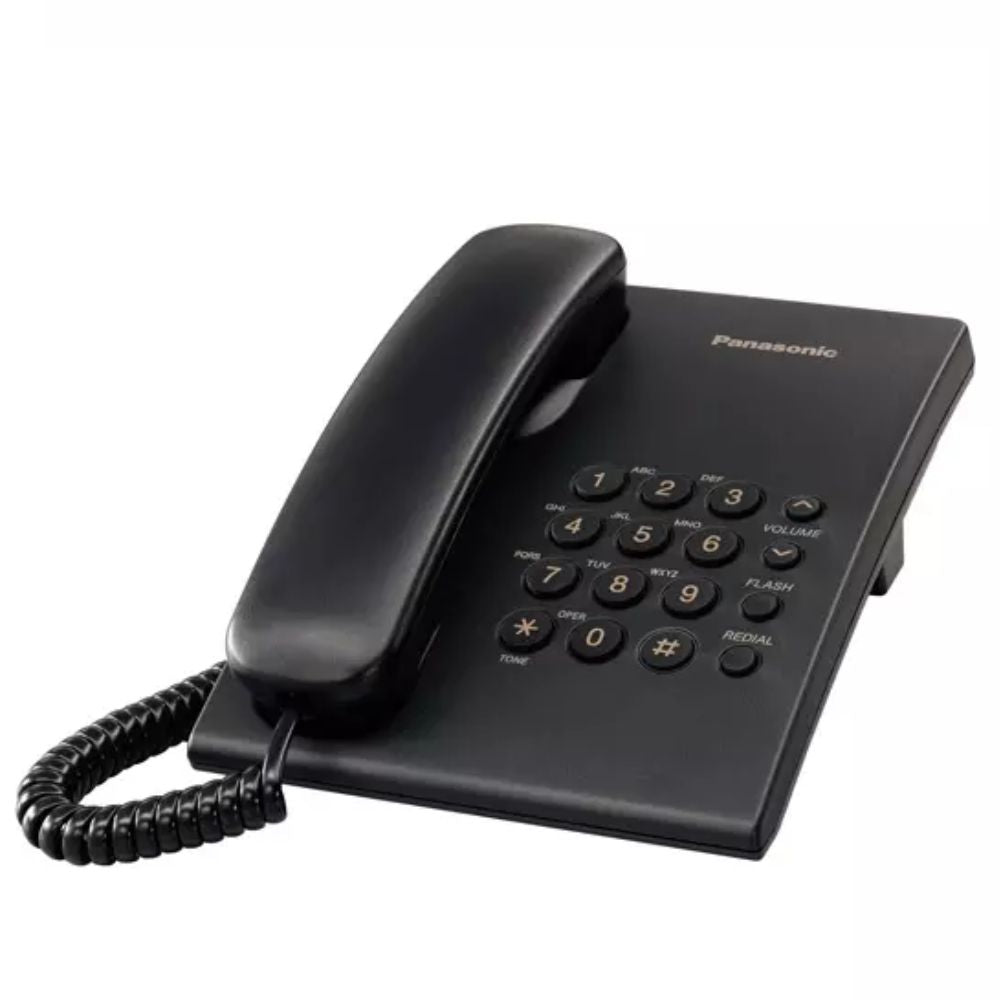 Teléfono Panasonic KX-TS500MEB Negro | Alámbrico para Oficinas