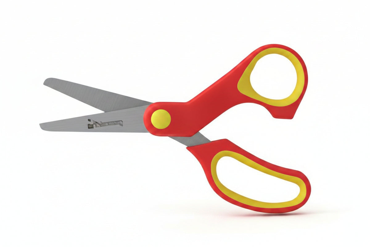 Tijera Escolar Nextep 5" Bimaterial Punta Roma | Mayoreo