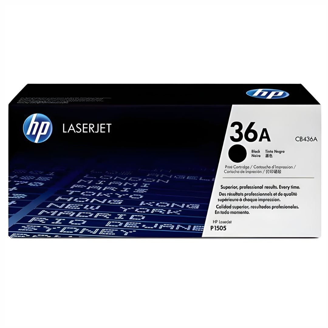 Toner Hp Cb436a Negro Original 