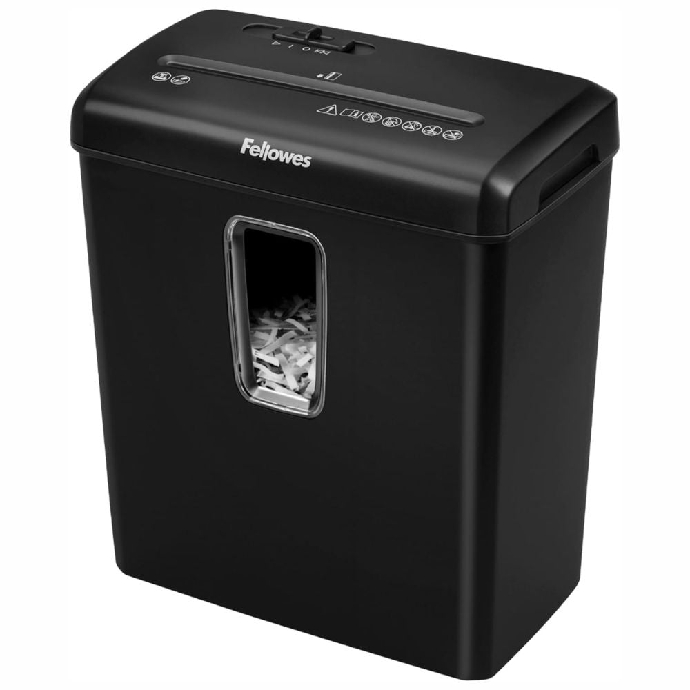 Trituradora Fellowes P-30C Powershred | Corte Cruzado P-4 | 6 Hojas | 4 Galones