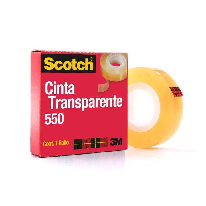 Scotch® 550 Cinta adhesiva transparente 19 mm x 66 m - Cintas Adhesivas de  Oficina Kalamazoo