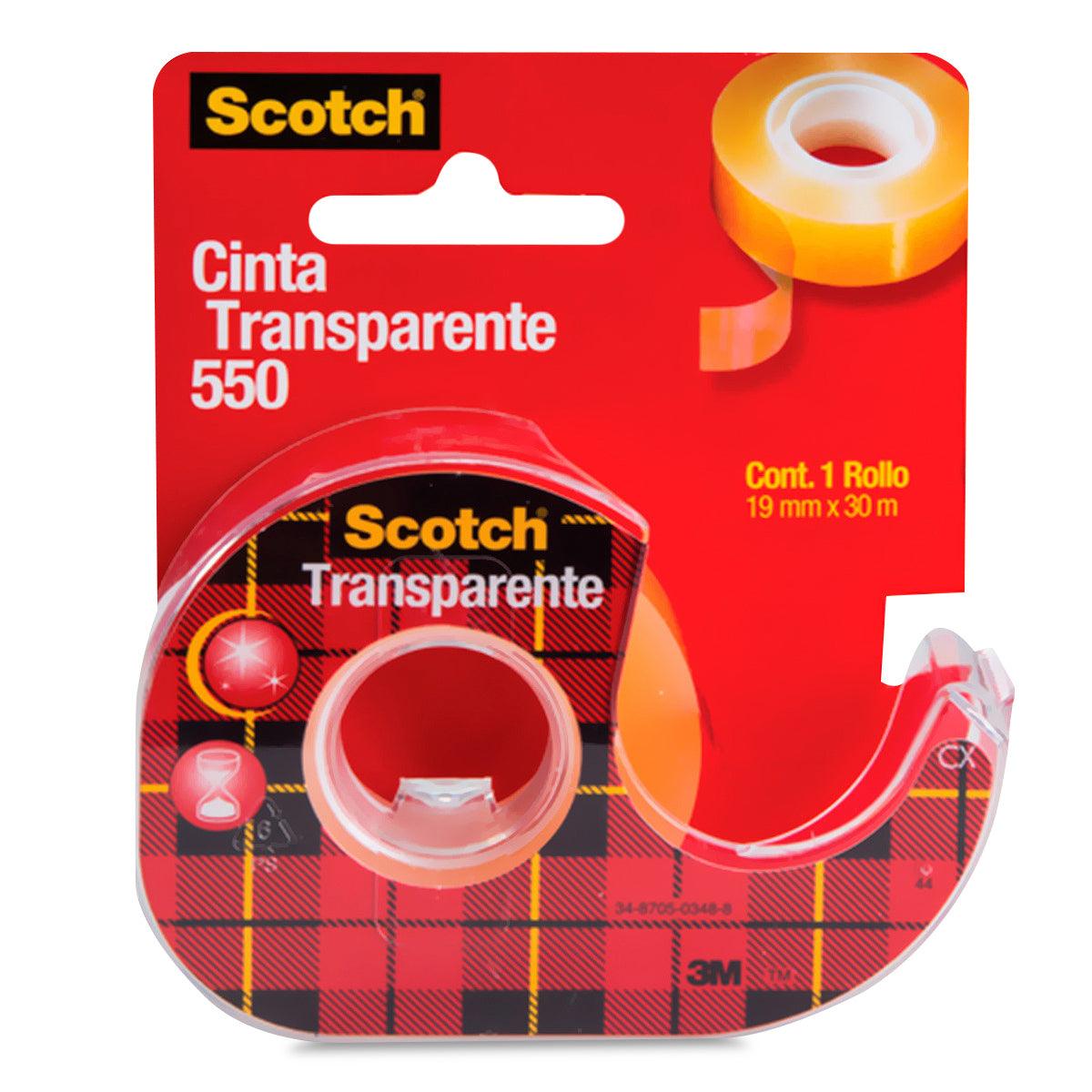 Cinta transparente Scotch 19X30 con despachador - Colmenero Shop