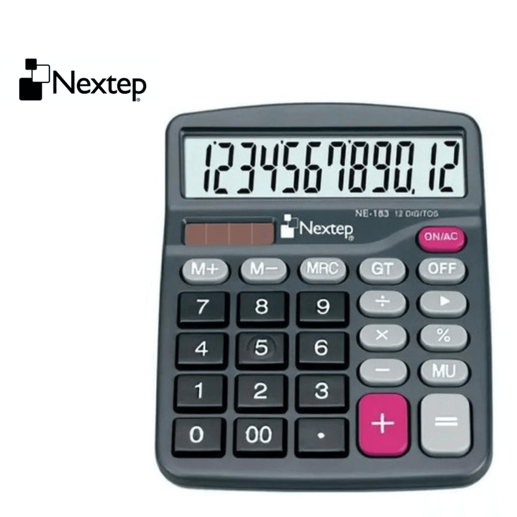 Calculadora Nextep NE-183 de 12 Dígitos | Escritorio Compacto