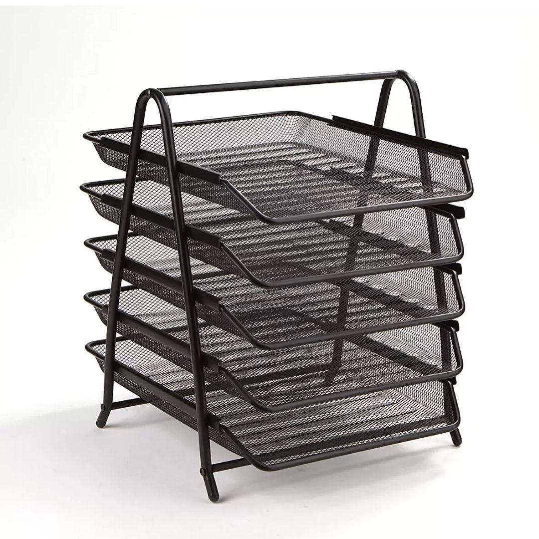 Charola Organizador Nextep Malla Metálica 5 Niveles Oficio - Colmenero Shop