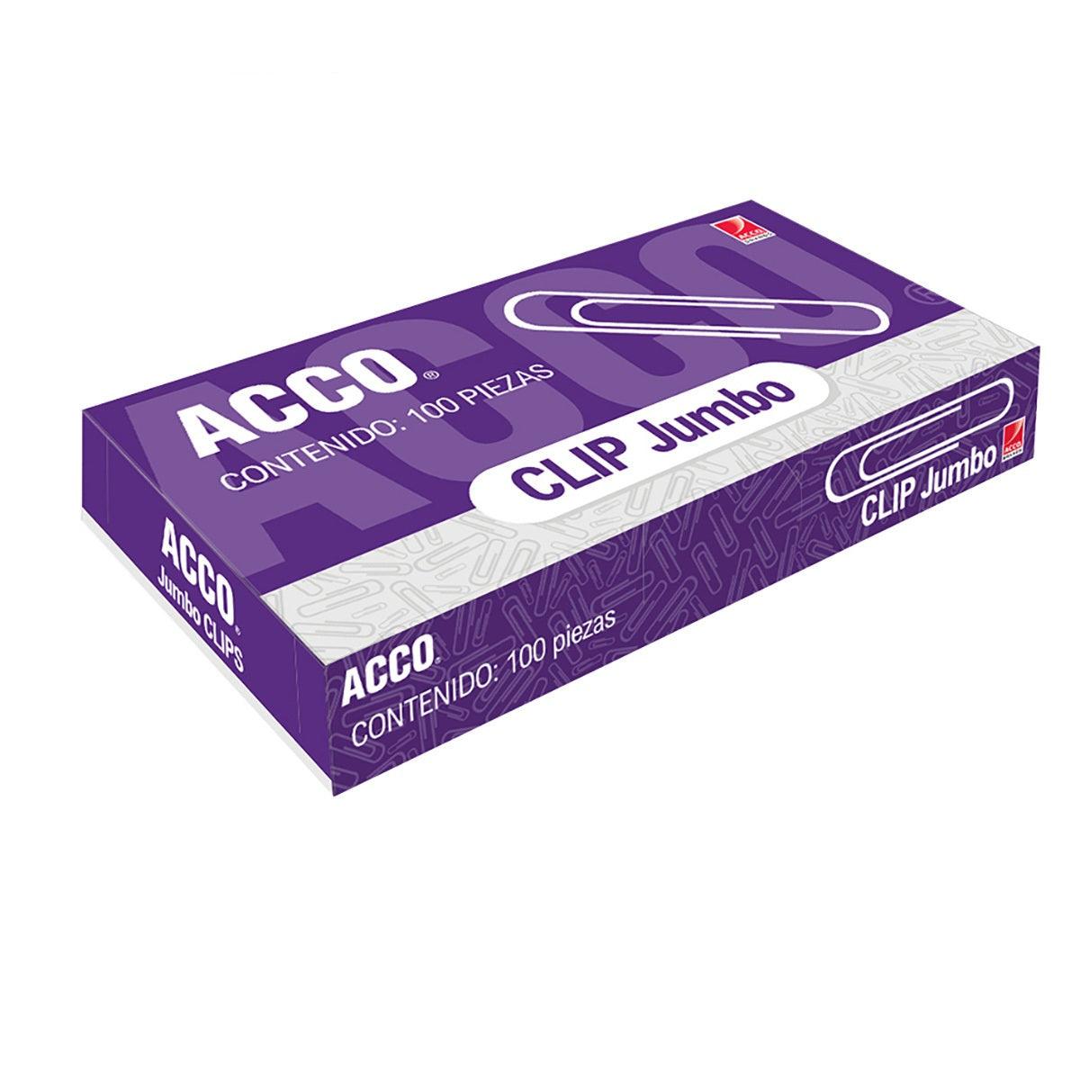 Clip Jumbo Acco P1700 Cromado para 35 Hojas de Acero - Colmenero Shop