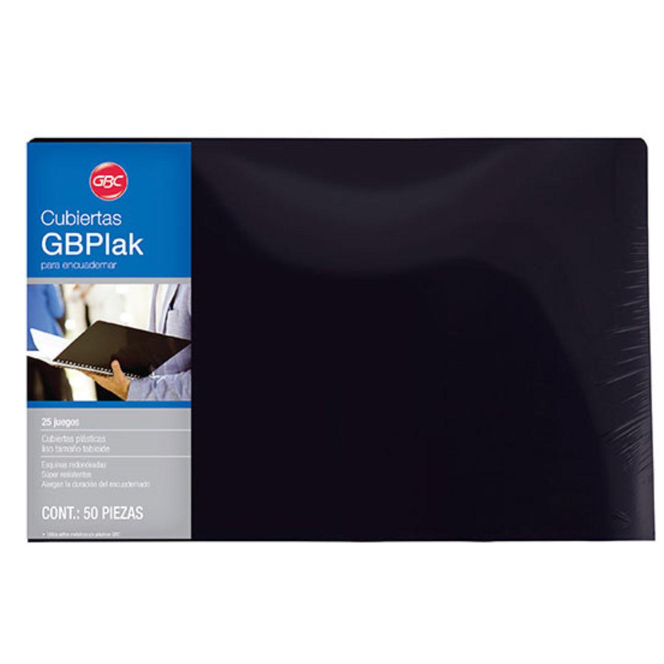 Cubierta Gbc Tabloide Doble carta Negra P3604 - Colmenero Shop