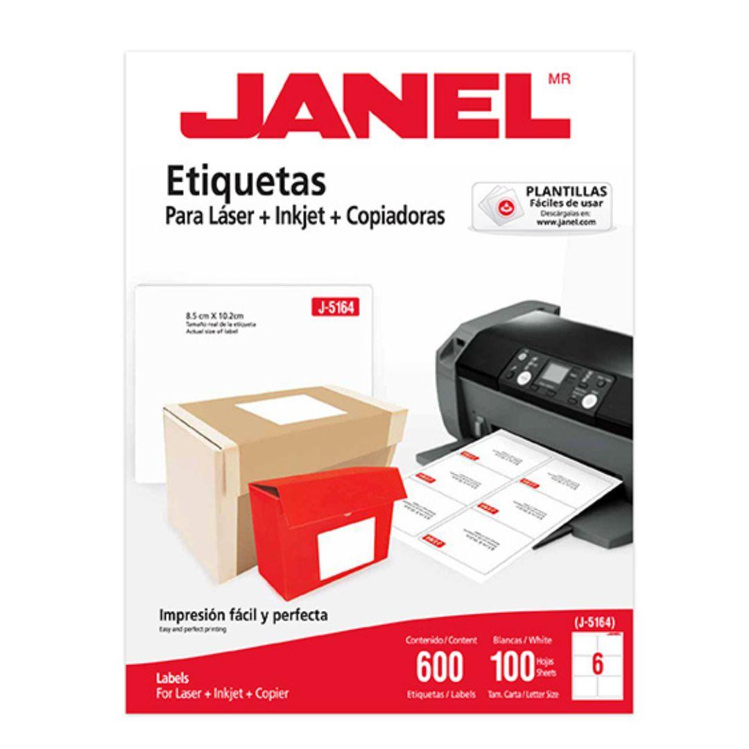 Etiqueta Blanca Janel J-5164 - 100 PZ Colmenero Shop