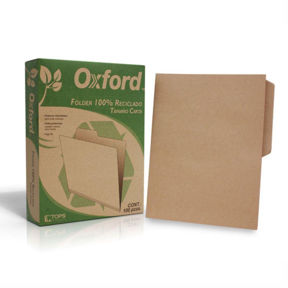 Folder Oxford Reciclado Carta Kraf C/100  -M755  Colmenero Shop