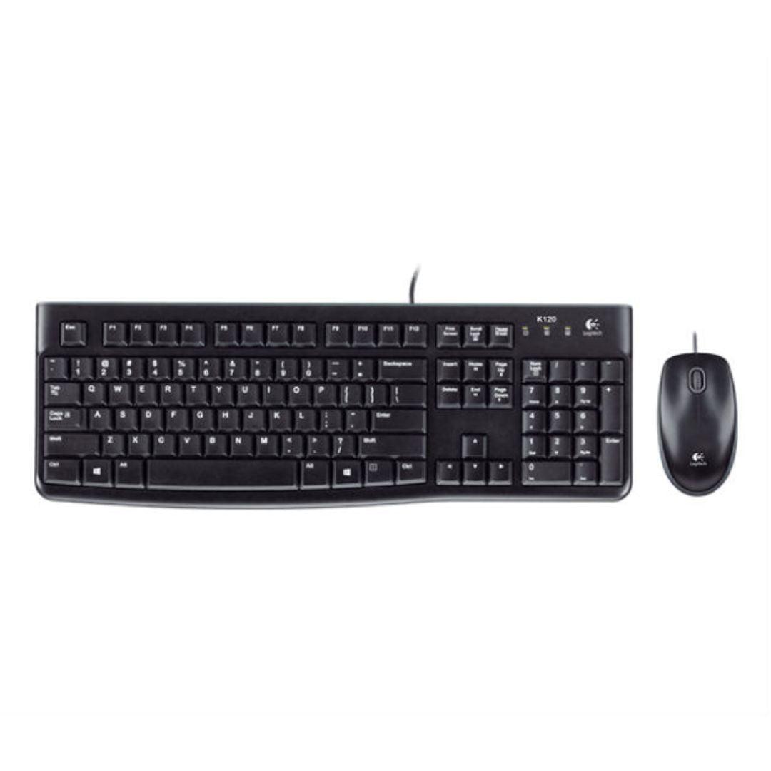 Kit Teclado y Mouse Logitech MK120 - USB Plug & Play | Oficina