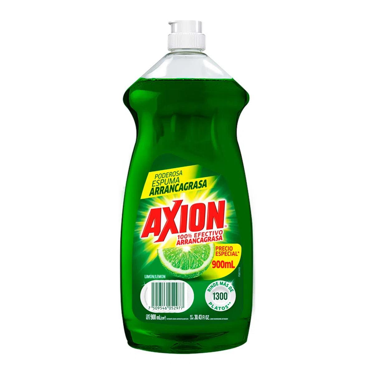 Lavatrastes Axion Limón 900 ml | Poder Arrancagrasa