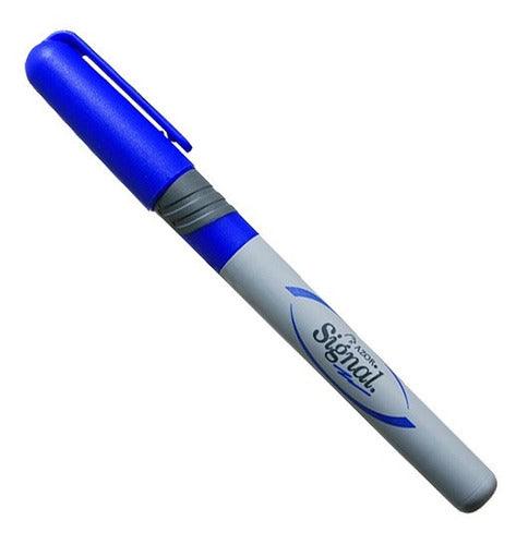 Marcador Signal Fino  Azul 3002- Colmenero Shop