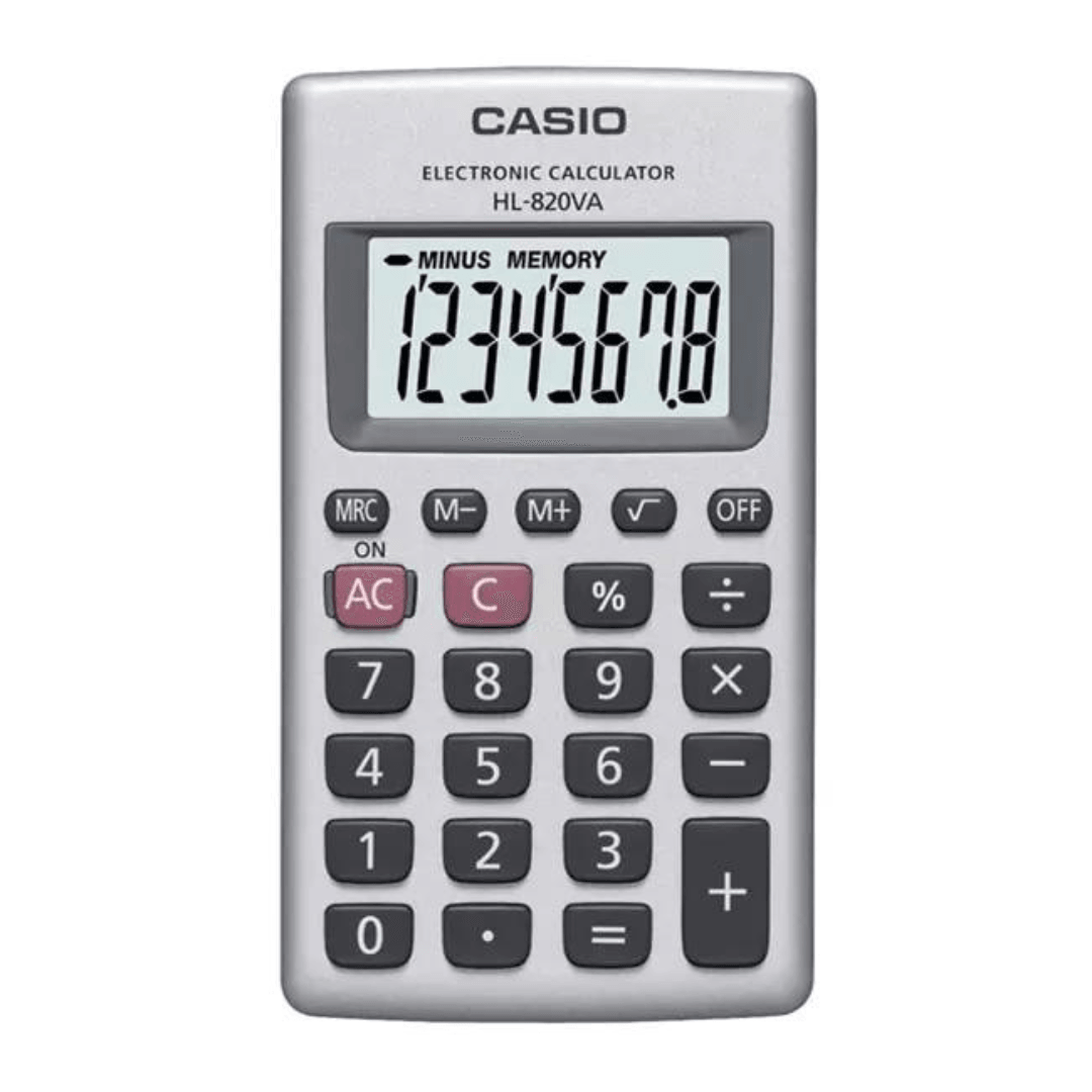 Calculadora básica Casio 8 dig HL820 - Colmenero Shop