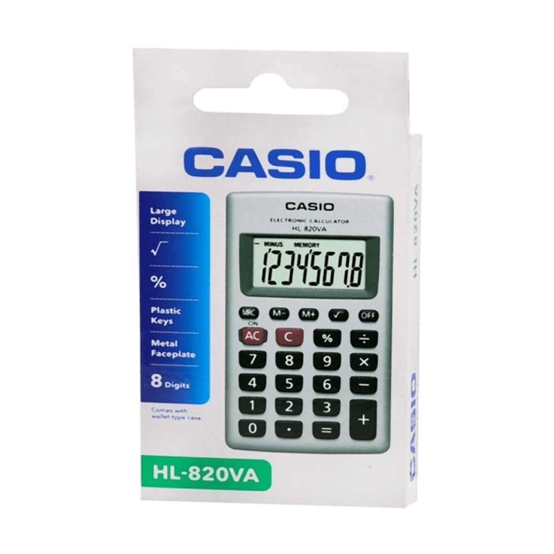 Calculadora básica Casio 8 dig HL820