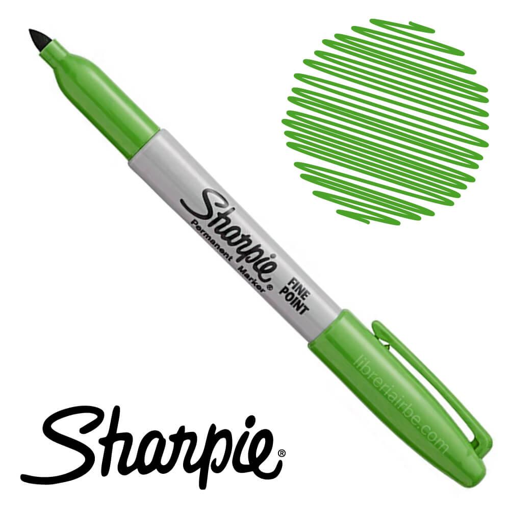Marcador permanente Sharpie fino Verde- Colmenero Shop