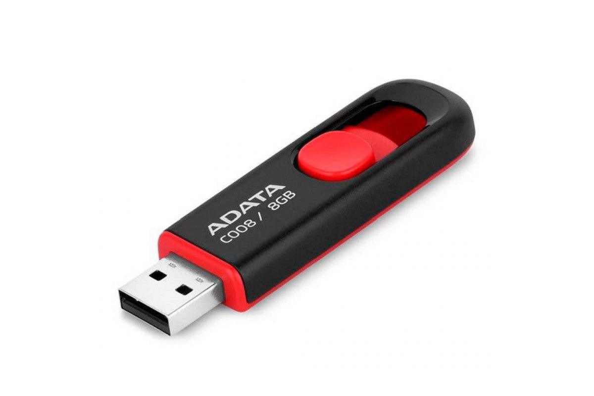 Memoria USB Adata C008 16 GB Color Negro-Rojo - Colmenero Shop