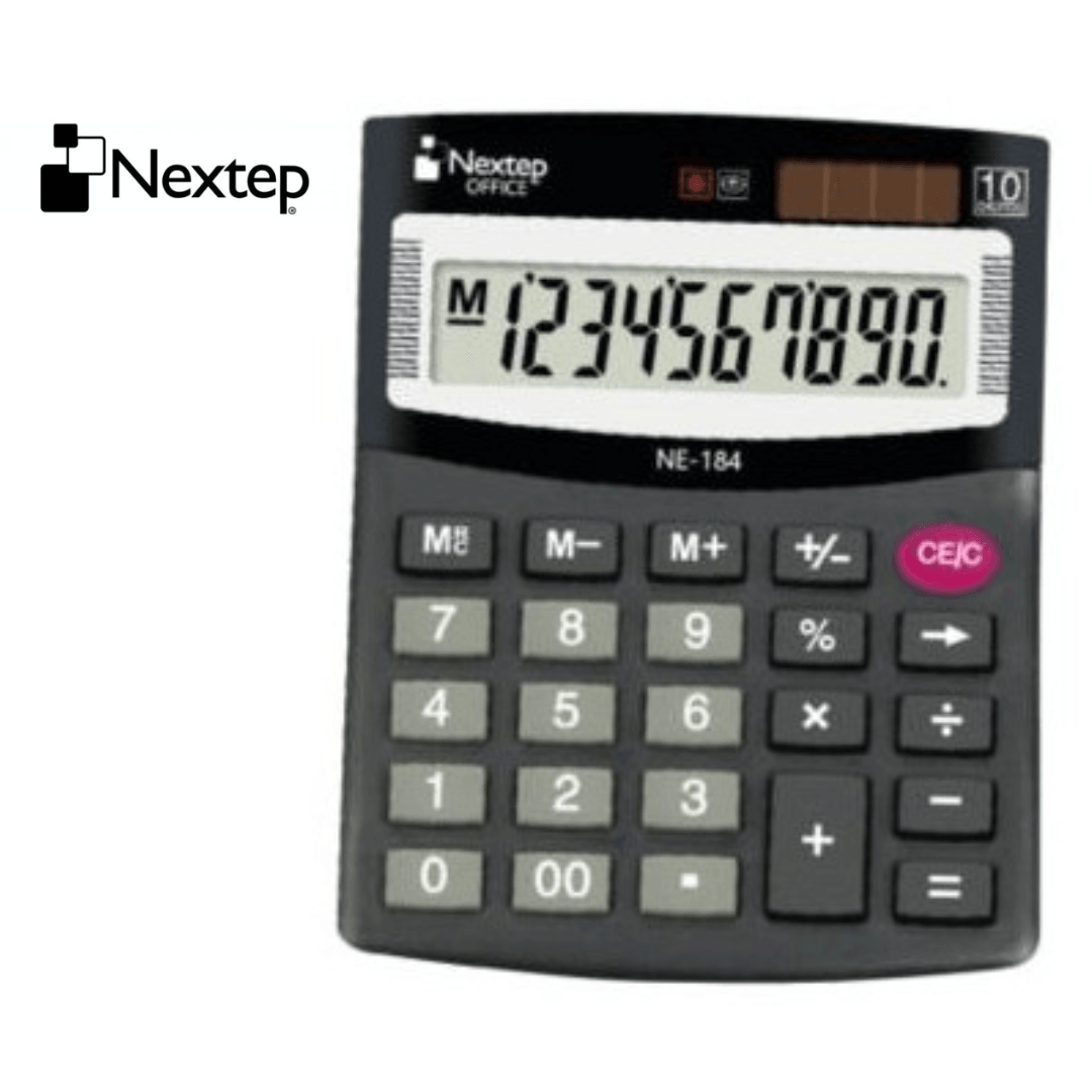 Calculadora Nextep 10 Dígitos Escritorio Ne- 184 - Colmenero Shop