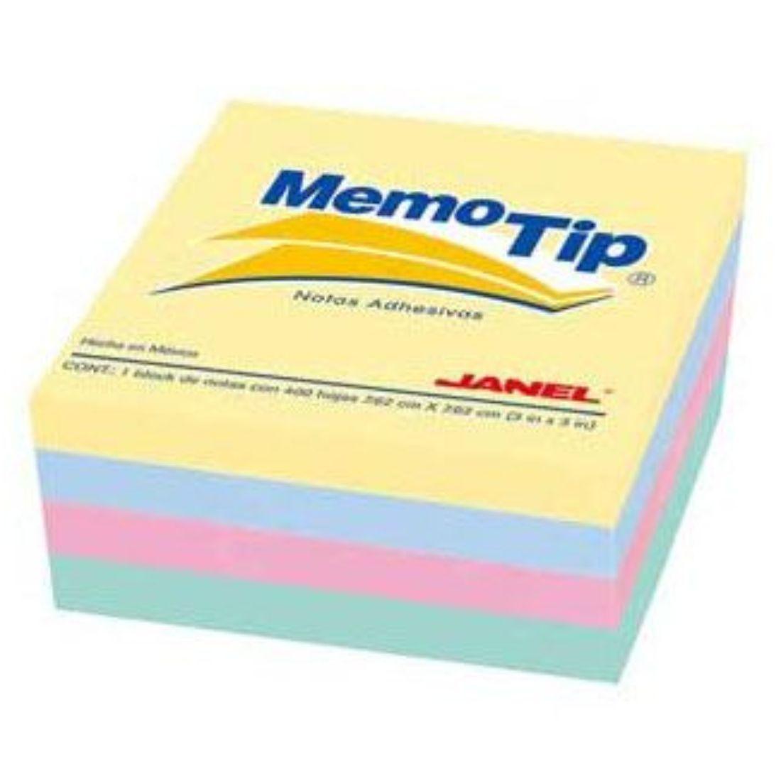 Cubo Notas Memo Tip pastel Janel 3x3 - Colmenero Shop