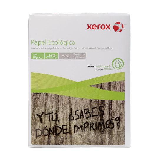 Papel Bond Xerox Ecologico Carta paq. c/500 hojas - Colmenero Shop