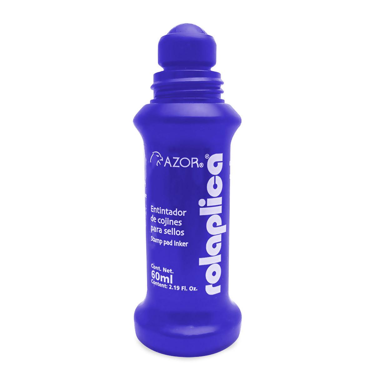 Tinta Para Sello Azor Rolaplica Azul 587Az - Colmenero Shop