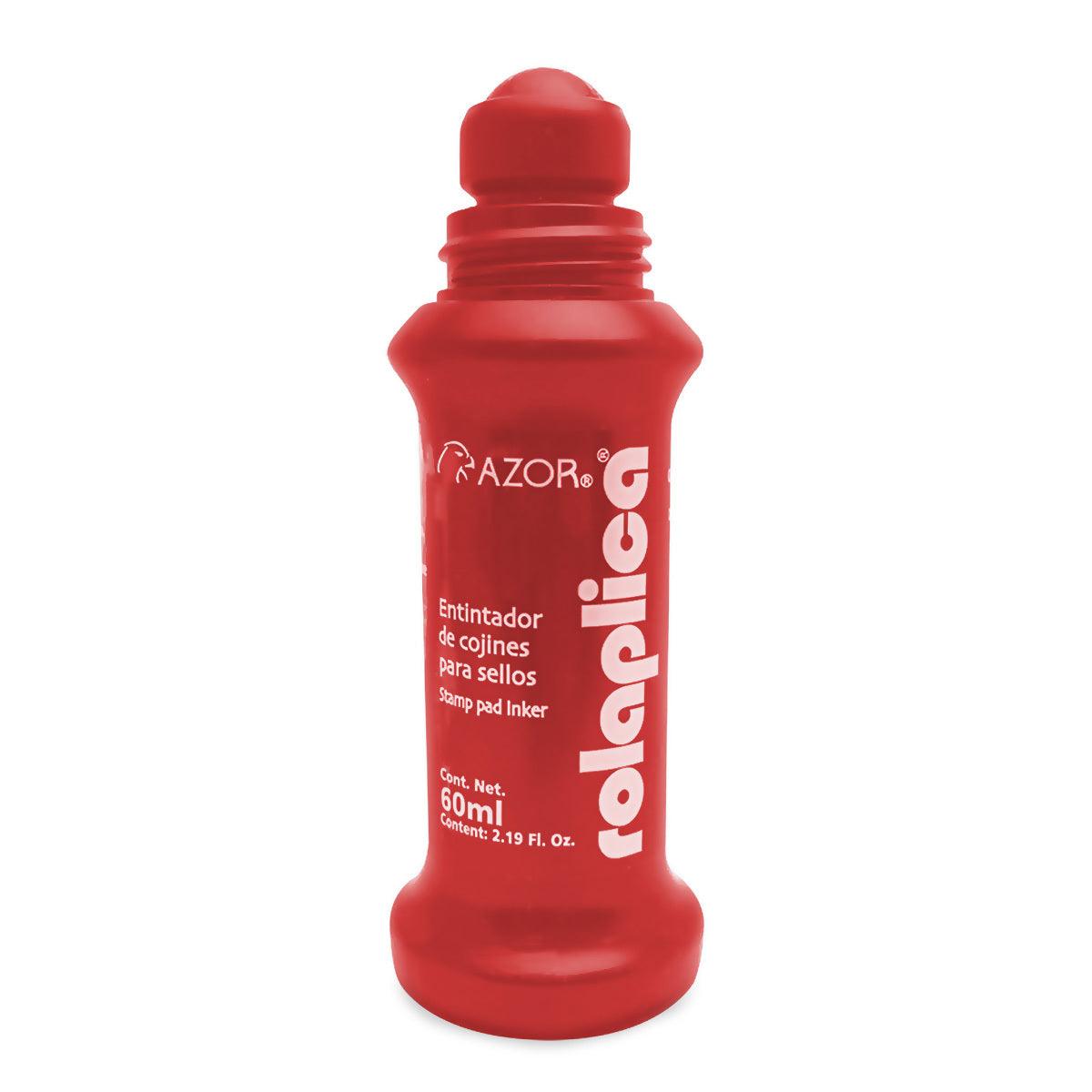 Tinta para Sellos Azor Rolaplica Rojo 587RO - Colmenero Shop