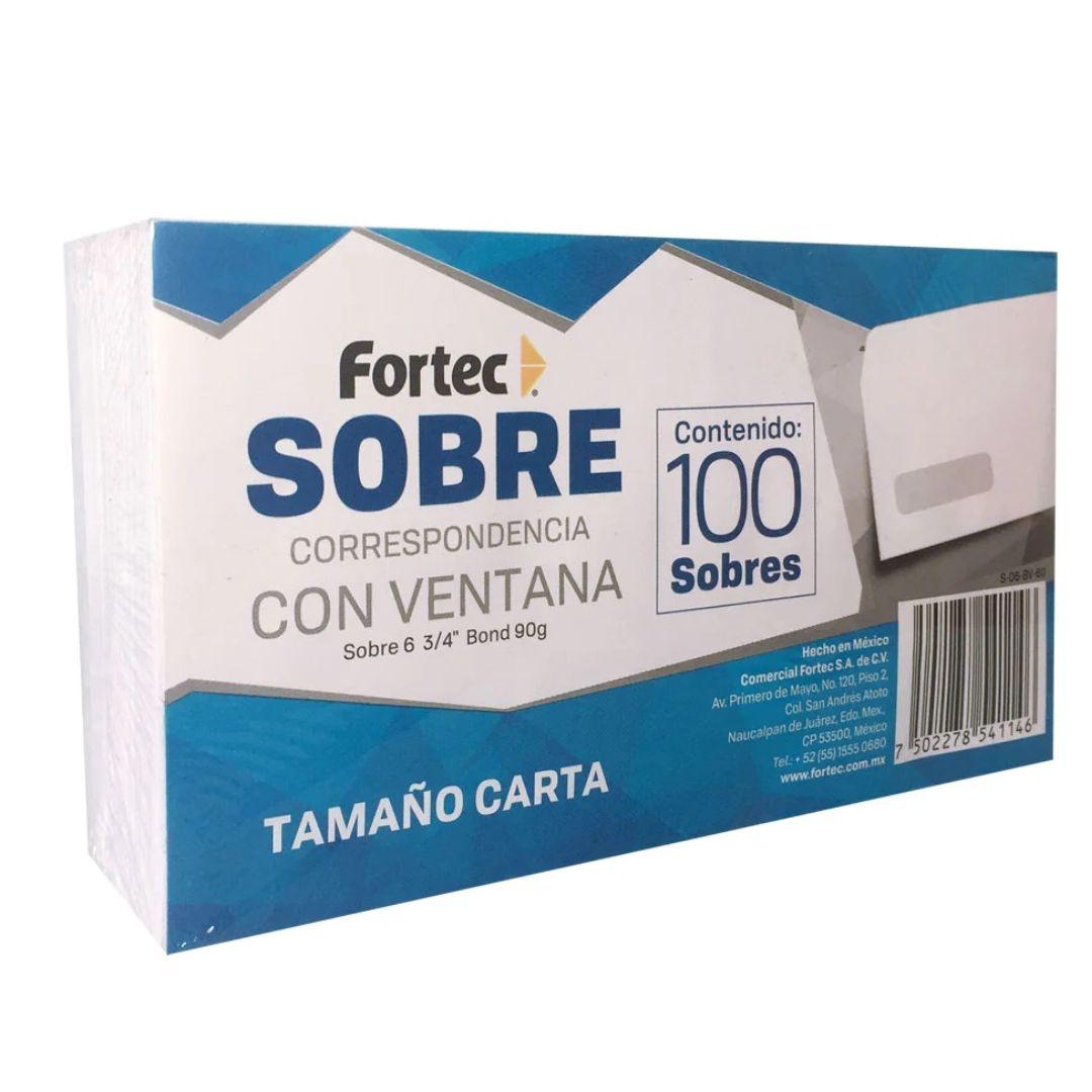 Sobre Bco Correspondencia Carta  FORTEC C/100 - Colmenero Shop