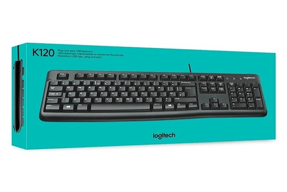 Teclado ligitech K120 antisalpicaduras USB - Colmenero Shop
