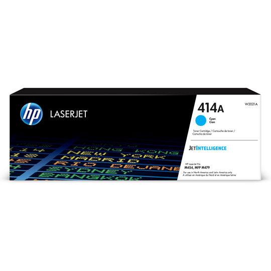 Tóner HP 414A Cyan W2021A | 2,400 Páginas | Colmenero.shop