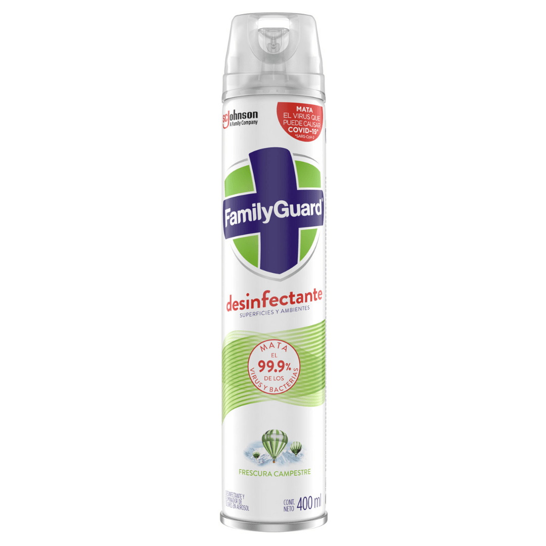 Desinfectante en aerosol de 400ml family guard - Colmenero Shop