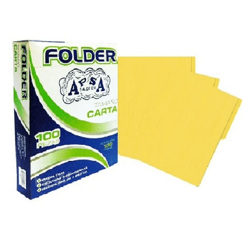 Folder Apsa Tamaño Carta C/100 - Colmenero Shop