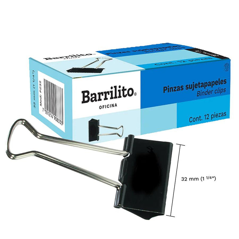 Sujetadocumentos Barrilito 32mm