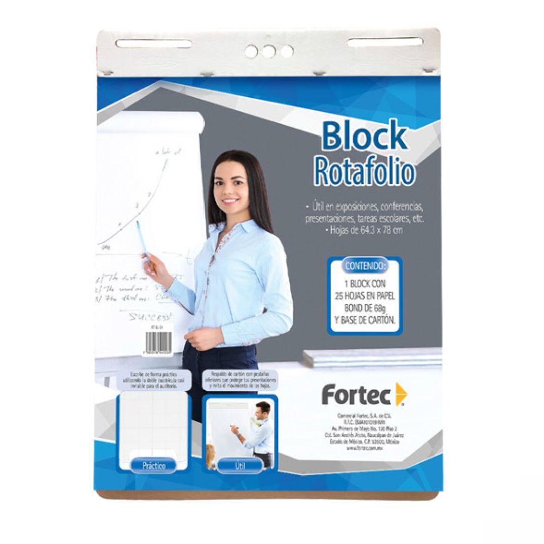 Block Rotafolio Fortec RT64 – Cuadro Grande, 25 Hojas