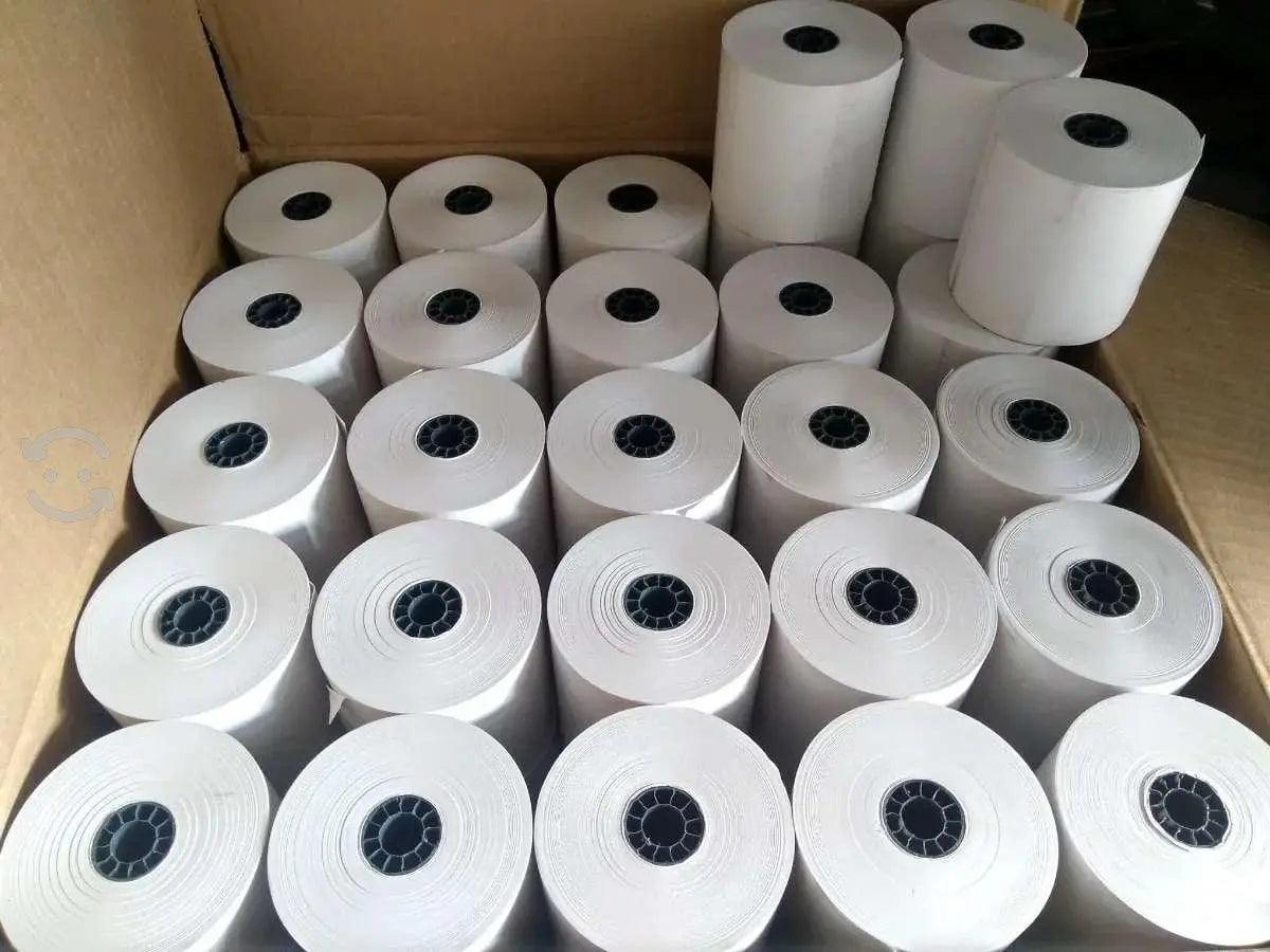 Rollo Papel Térmico 80 x 80 | Caja con 50 Rollos | Alta Calidad 56 g Colmenero Shop