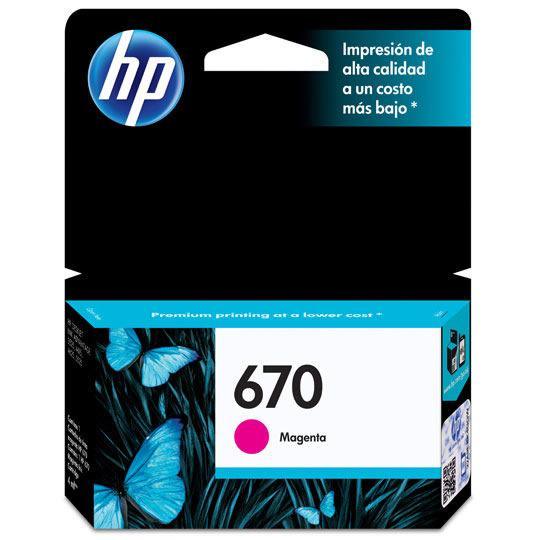 Cartucho de Tinta HP 670 Negro y Color DeskJet