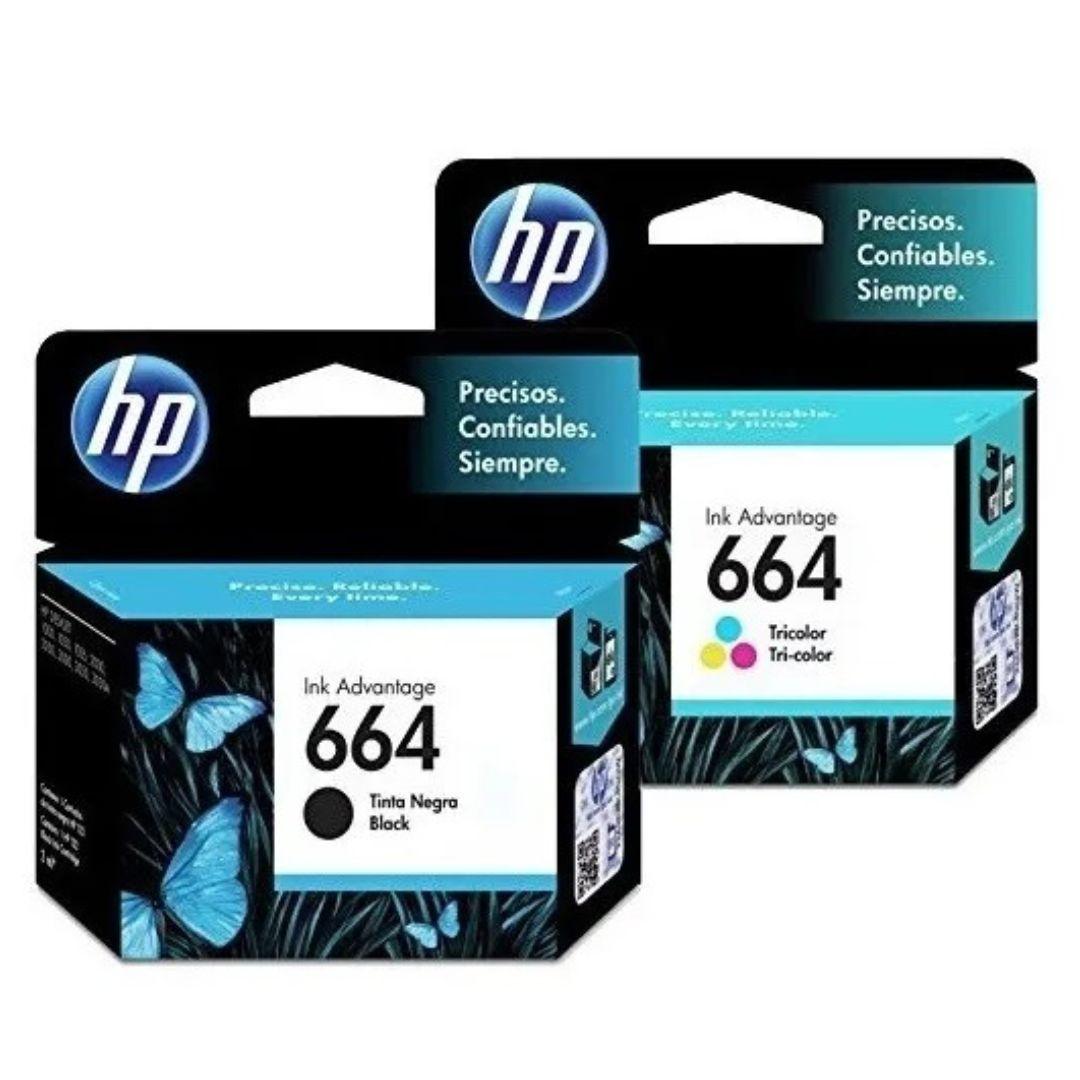 Cartucho de Tinta Negra y Color HP 664 - Colmenero Shop