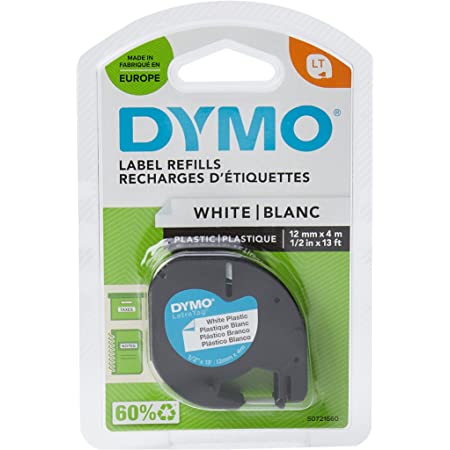 Cinta plástica Dymo letratag 12MM 11338 - Colmenero Shop