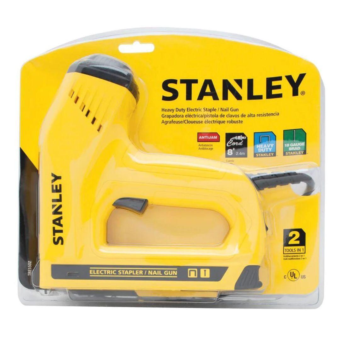 Clavador y Engrapadora Eléctrica Stanley Amarilla TRE550Z - Colmenero Shop