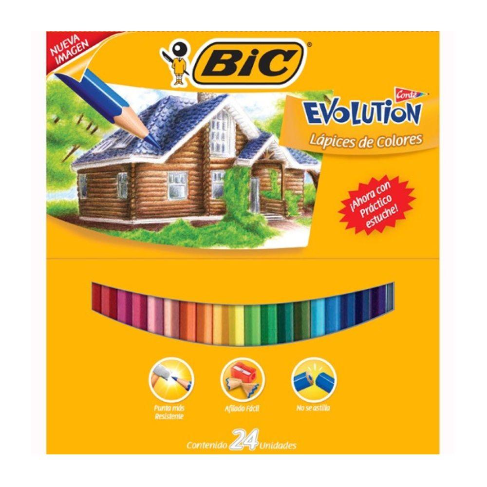 Colores Bic Evolution 24 Piezas No. 9324 - Colmenero Shop