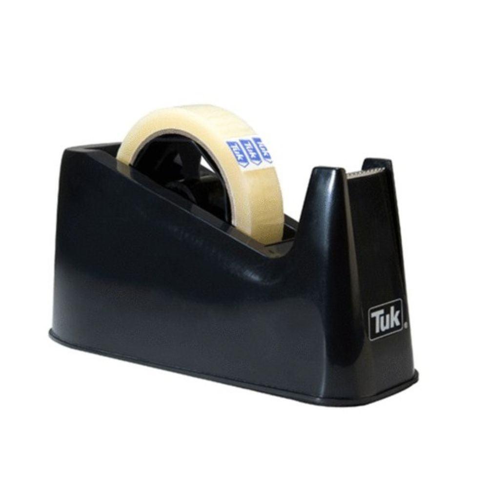 Despachador de Cinta Tuk D-50 Jumbo | Negro | Base Estable | Uso Rudo
