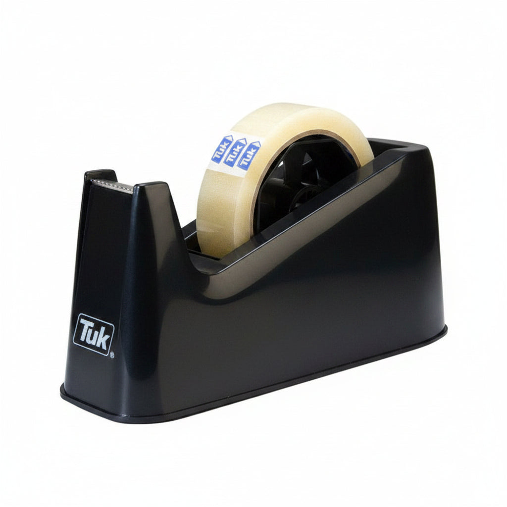 Despachador de Cinta Tuk D-50 Jumbo | Negro | Base Estable | Uso Rudo
