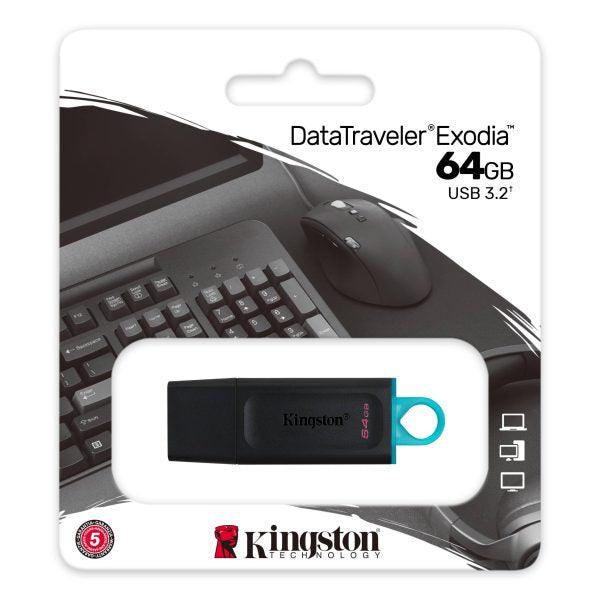 Memoria USB Kingston DataTraveler Exodia 64GB 3.2 - Colmenero Shop