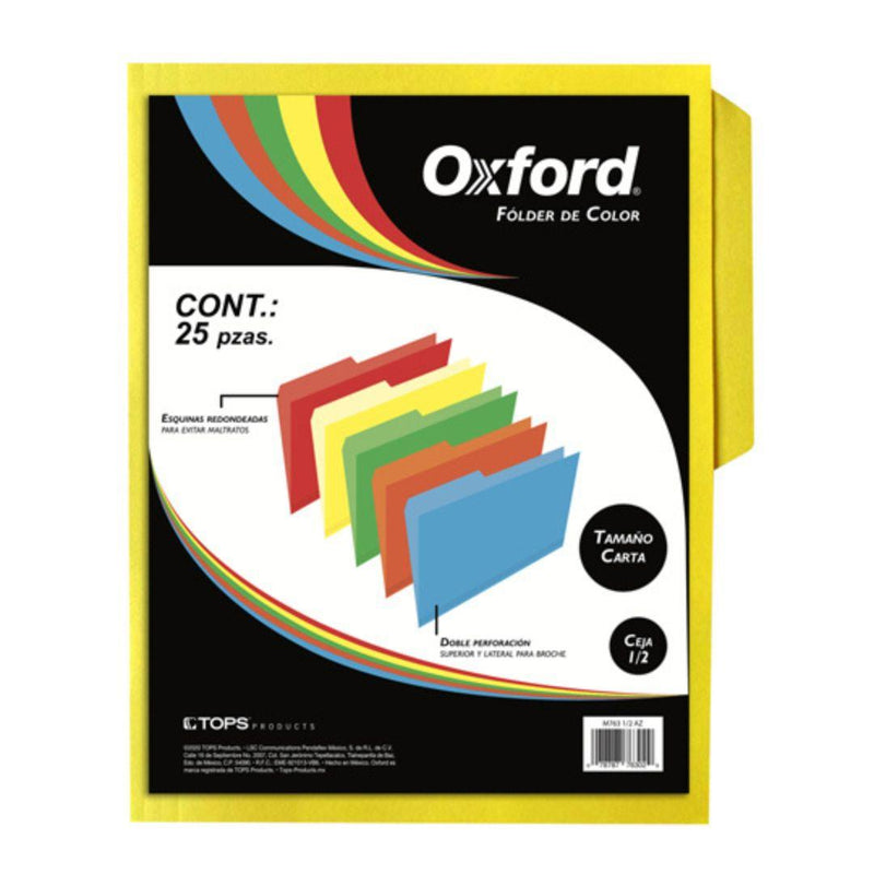 Folder Oxford Carta Color C/25 - Colmenero Shop
