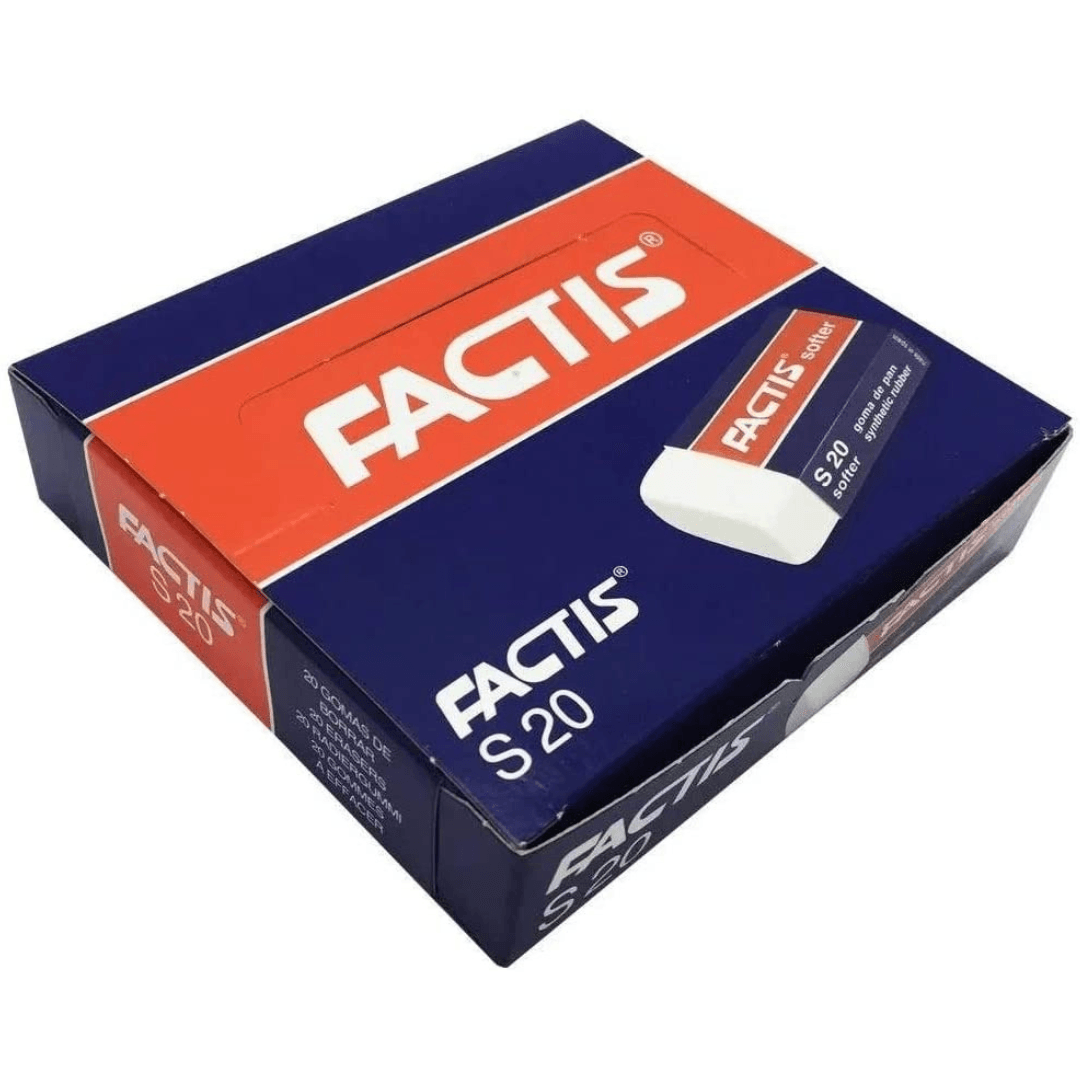 Goma Factis S20 Migajón Blanca | Caja con 20 Piezas - Colmenero Shop