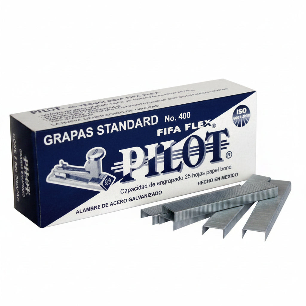 Grapas Pilot 26/6 Modelo 400 | Caja con 5040 Unidades - Colmenero Shop