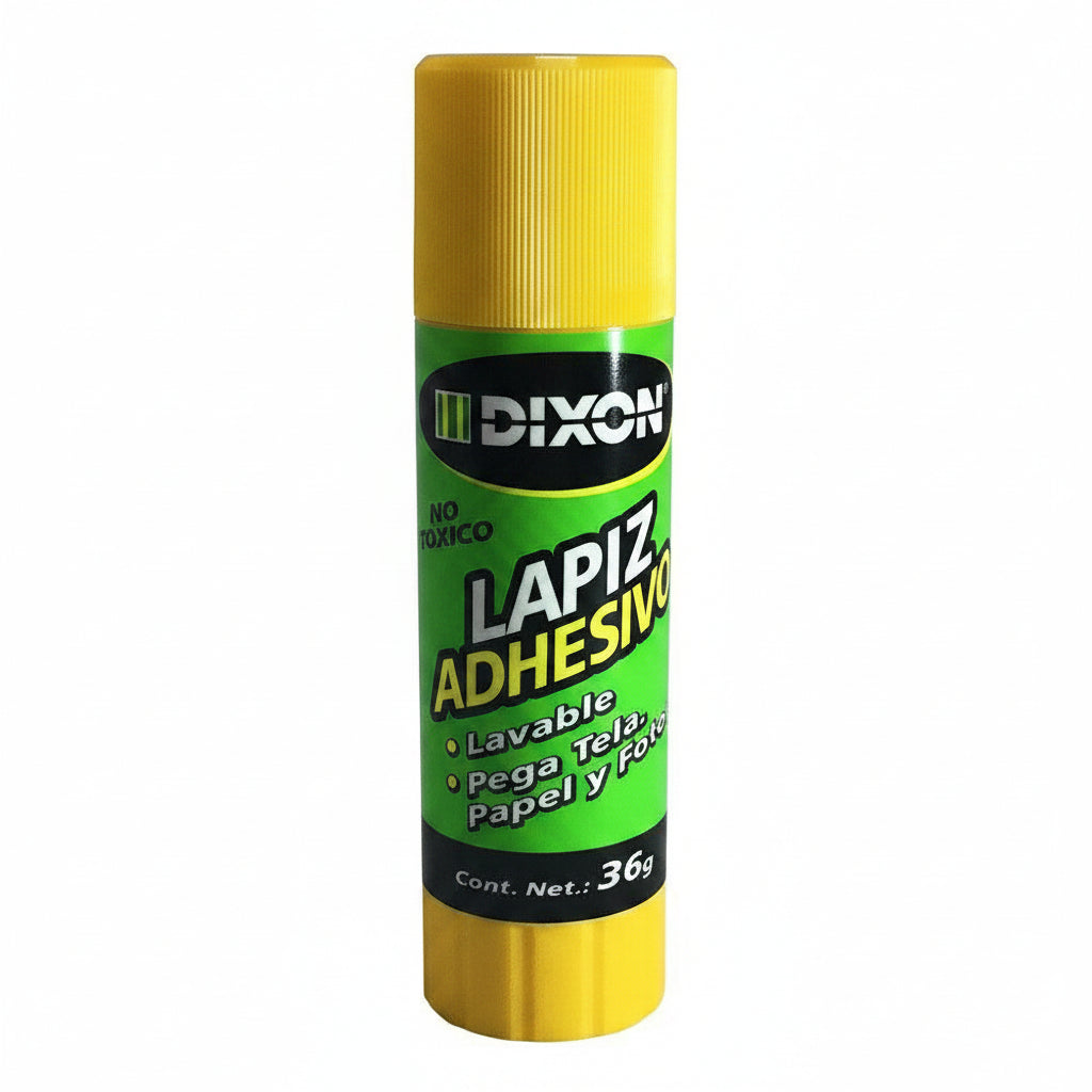 Lápiz Adhesivo DIXON 36g | Pegamento en Barra Transparente | Manualidades y Oficina