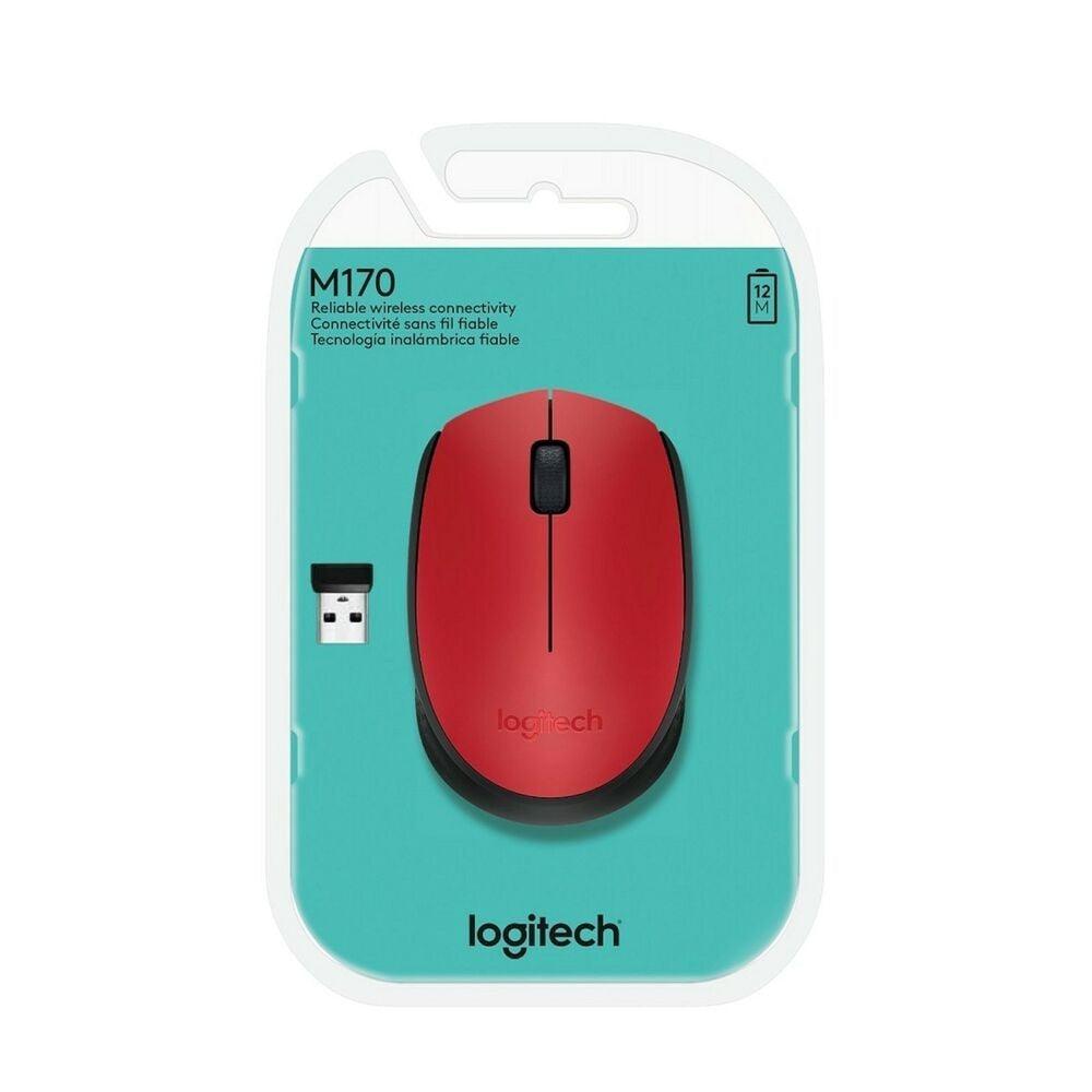 Mouse Inalámbrico Rojo Logitech M170 - Colmenero Shop