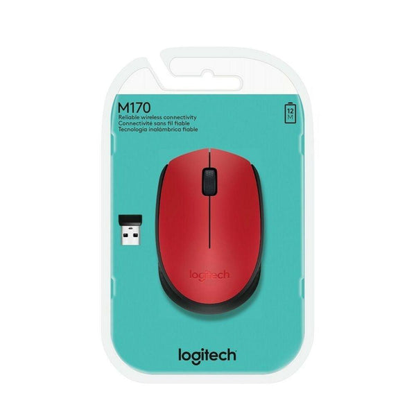 Mouse Inalámbrico Rojo Logitech M170